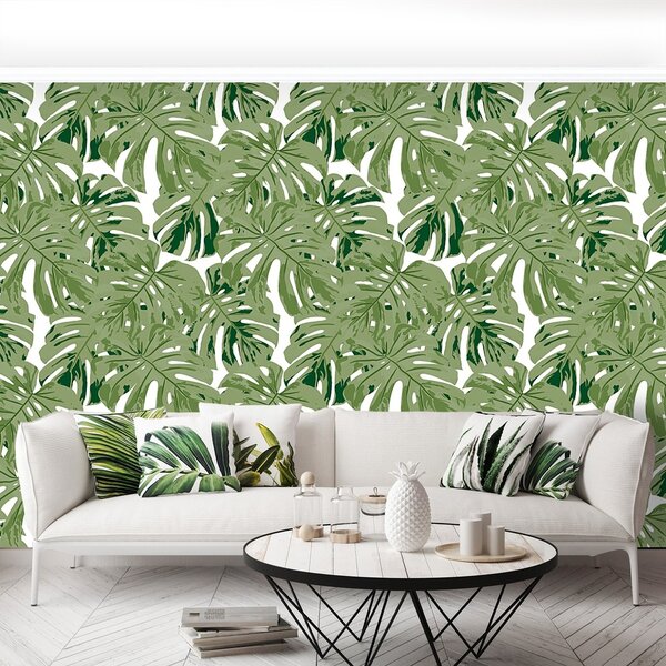 Fototapeta Vliesová Tropické listy 250x104 cm