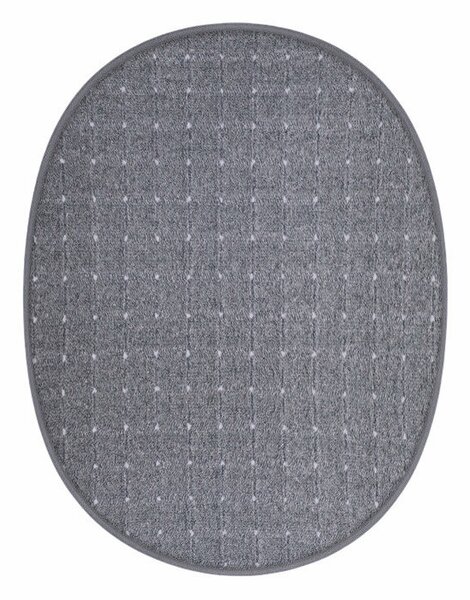 Vopi koberce Kusový koberec Udinese šedý ovál - 120x170 cm