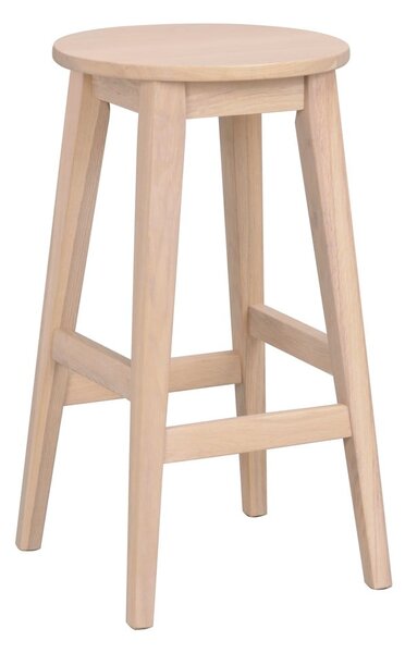 Barová stolička z dubového dreva v prírodnej farbe 65 cm Austin - Rowico