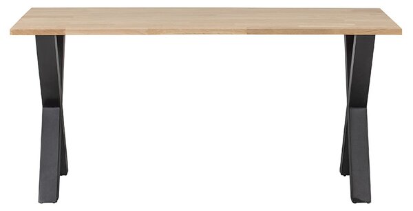 MUZZA Jedálenský stôl tablo 160 x 90 cm nohy do tvaru X dubový
