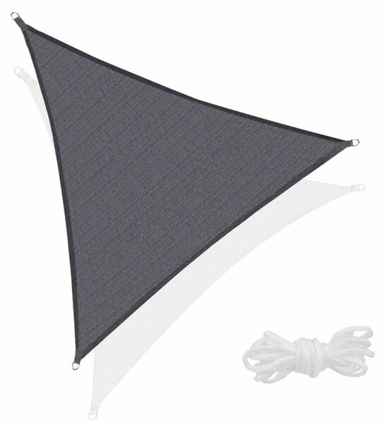 SPRINGOS Tieniaca slnečná plachta 7x5x5 m, tmavo šedá SPRINGOS SAIL