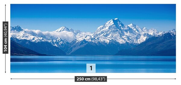 Fototapeta Vliesová Hory nový zéland 250x104 cm