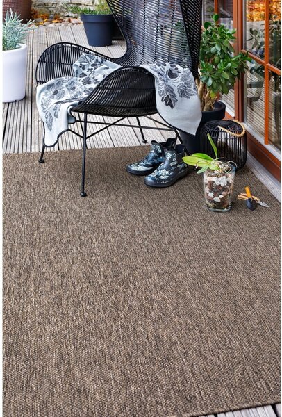 Hnedý vonkajší koberec behúň 250x80 cm Vagabond™ - Narma