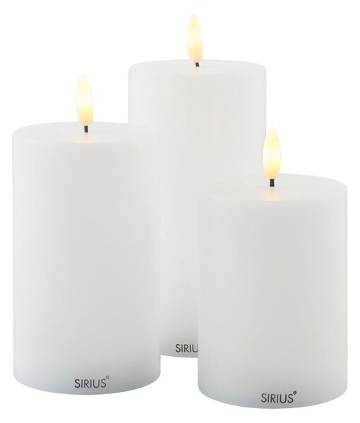 Biele svetelné dekorácie v sade 3 ks Sille Exclusive - Sirius