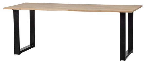 MUZZA Jedálenský stôl tablo 200 x 90 cm nohy do tvaru U dubový