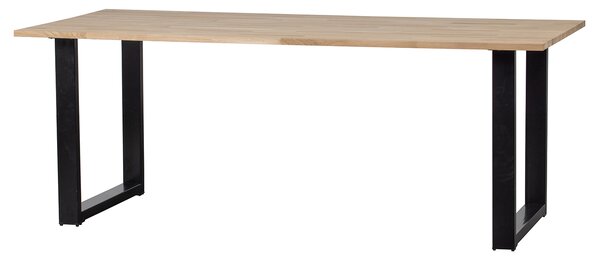 MUZZA Jedálenský stôl tablo 200 x 90 cm nohy do tvaru U dubový