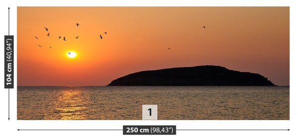 Fototapeta Vliesová Východ slnka mora 250x104 cm