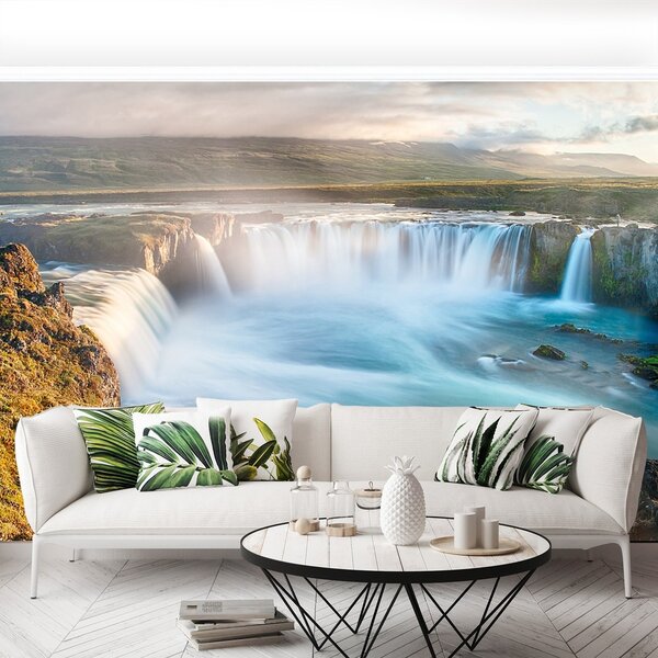 Fototapeta Vliesová Vodopád godafoss 250x104 cm
