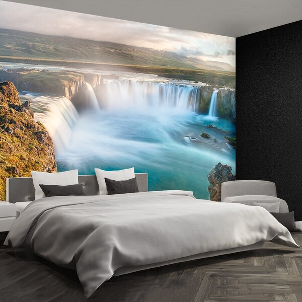 Fototapeta Vliesová Vodopád godafoss 250x104 cm