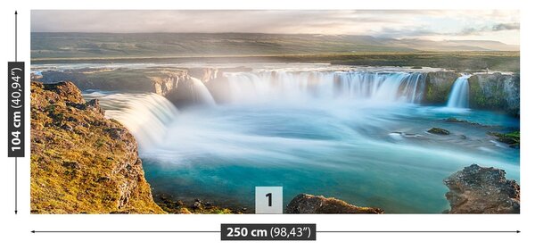 Fototapeta Vliesová Vodopád godafoss 250x104 cm