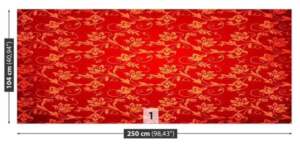 Fototapeta Vliesová Kvetinový vzor 250x104 cm