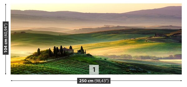 Fototapeta Vliesová Panorama toskánska 250x104 cm