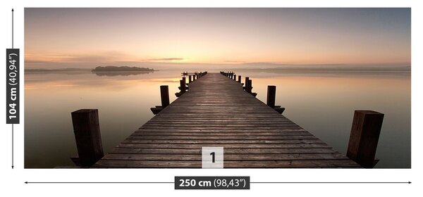 Fototapeta Vliesová Jazero mólo 250x104 cm