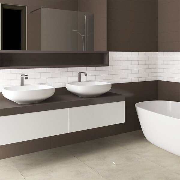 Súprava samolepiek na kachličky 30 ks 20x10 cm Subway Tiles White - Ambiance