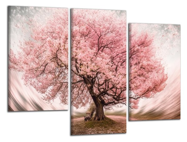 Obraz na stenu Rozkvitnutý ružový strom