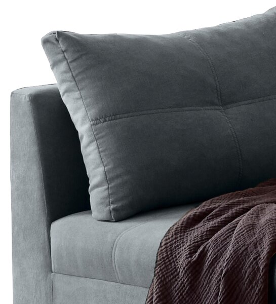 ROHOVÁ SEDAČKA, textil, kompozitné drevo, antracitová MID.YOU - Sedačky, Online Only