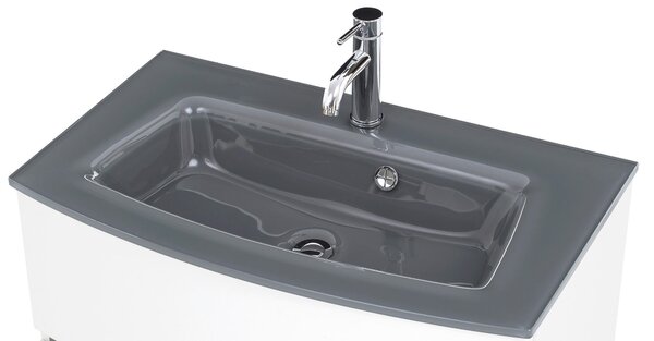 SKRINKA S UMÝVADLOM, biela, biela, 80 cm Held - Kúpeľňové skrinky, Online Only