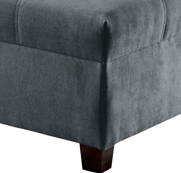 ROHOVÁ SEDAČKA, textil, kompozitné drevo, antracitová MID.YOU - Sedačky, Online Only