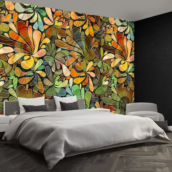 Fototapeta Vliesová Kvetinový vzor 250x104 cm