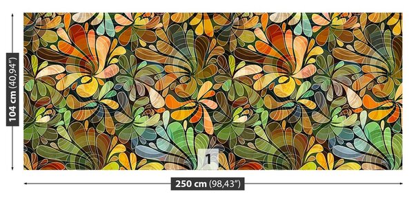 Fototapeta Vliesová Kvetinový vzor 250x104 cm