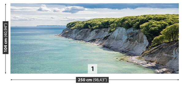 Fototapeta Vliesová Krieda útesu 250x104 cm