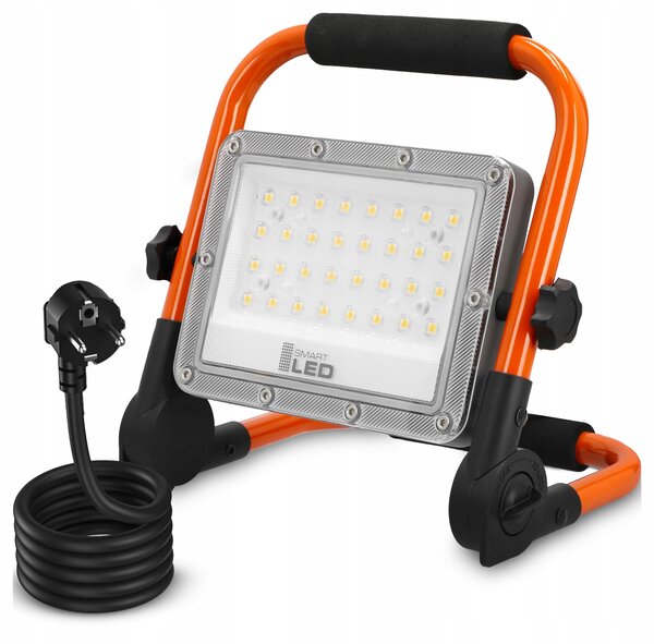 Smart LED LED reflektor so sklopným stojanom 50W 5500Lm 5000K IP65