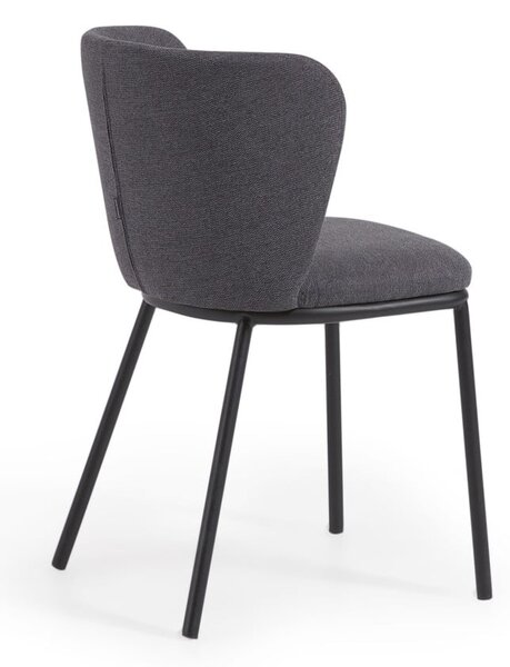 Tmavosivá jedálenská stolička Ciselia – Kave Home