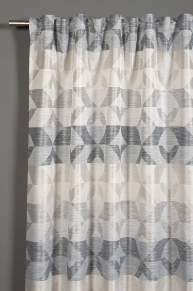 Sivá záclona 175x140 cm Jacquard - Gardinia