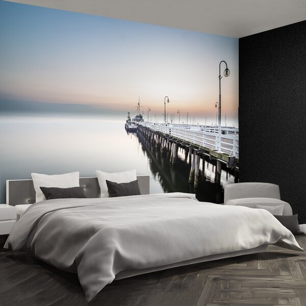 Fototapeta Vliesová Sunrise mólo 104x70 cm