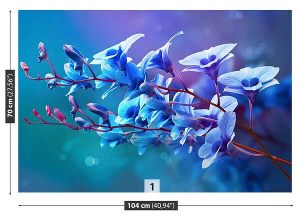 Fototapeta Vliesová Modrá orchidea 104x70 cm