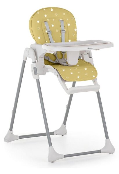 Petite&Mars PETITE&MARS - Detská jedálenská stolička GUSTO žltá AG0429 + záruka 3 roky zadarmo