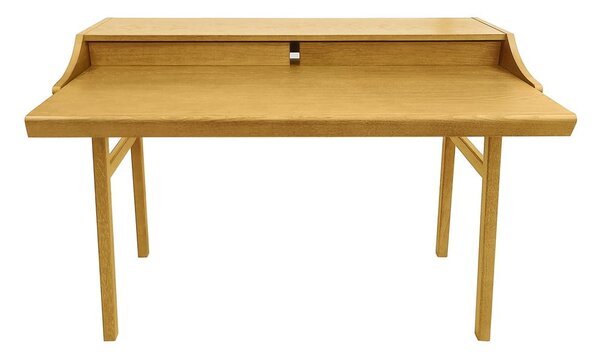 Pracovný stôl v dekore duba so sekretárom 44x115 cm Carteret – Woodman