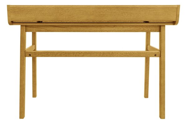Pracovný stôl v dekore duba so sekretárom 44x115 cm Carteret – Woodman