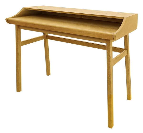 Pracovný stôl v dekore duba so sekretárom 44x115 cm Carteret – Woodman