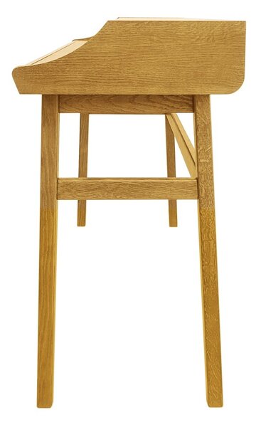 Pracovný stôl v dekore duba so sekretárom 44x115 cm Carteret – Woodman