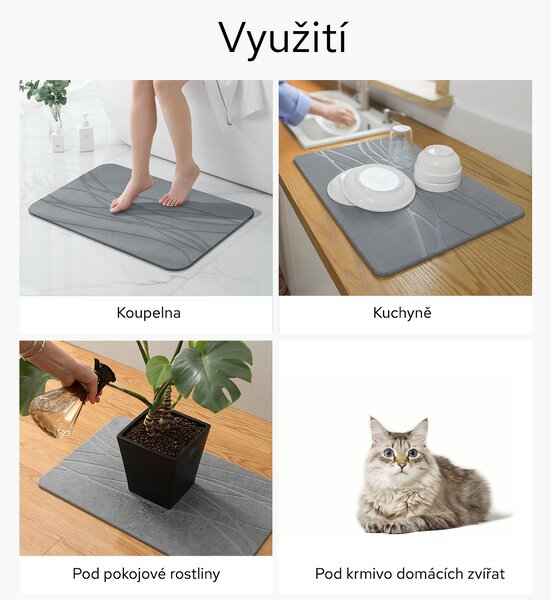 Bezdoteku Kremelinová predložka do kúpeľne BG 60x39
