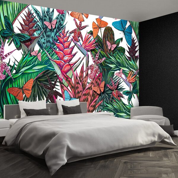 Fototapeta Vliesová Kvetinový vzor 250x104 cm