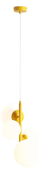 Aldex BLOOM | Elegantná závesná lampa so štyrmi tienidlami Farba: Žltá
