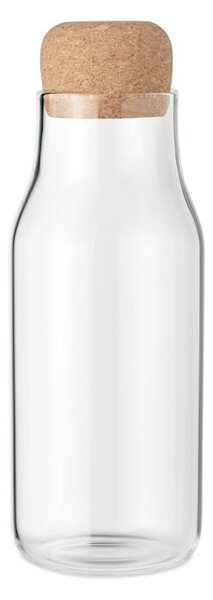 ČistéDrevo Sklenená fľaša s korkovou zátkou 600 ml