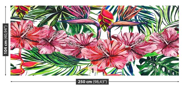 Fototapeta Vliesová Vzor džungle 250x104 cm