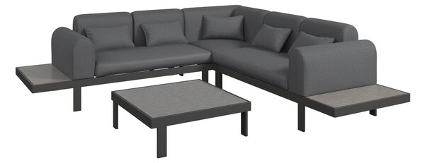 TERASOVÁ SEDACIA SÚPRAVA kov, sklo, textil Ambia Garden - Online Only záhrada, Online Only