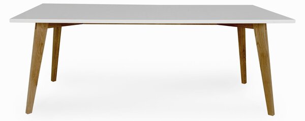 BESS stôl š.185cm - Dub/biela