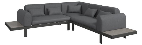 TERASOVÁ SEDACIA SÚPRAVA kov, sklo, textil Ambia Garden - Online Only záhrada, Online Only