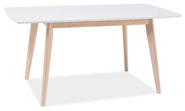 Biely jedálenský stôl COMBO II 120(160)X80, rozkladací