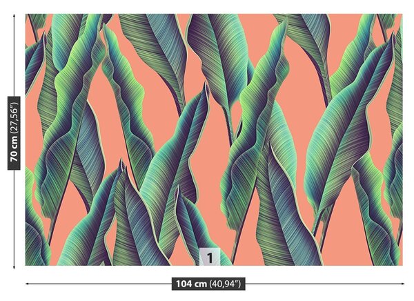 Fototapeta Vliesová Tropické listy 104x70 cm