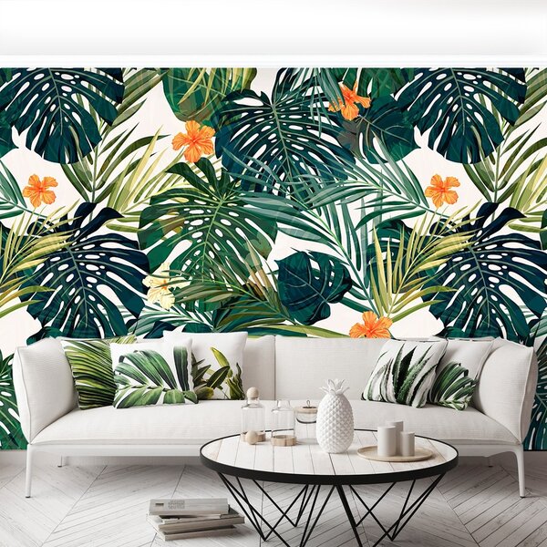 Fototapeta Vliesová Havajský vzor 250x104 cm
