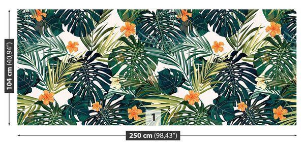 Fototapeta Vliesová Havajský vzor 250x104 cm