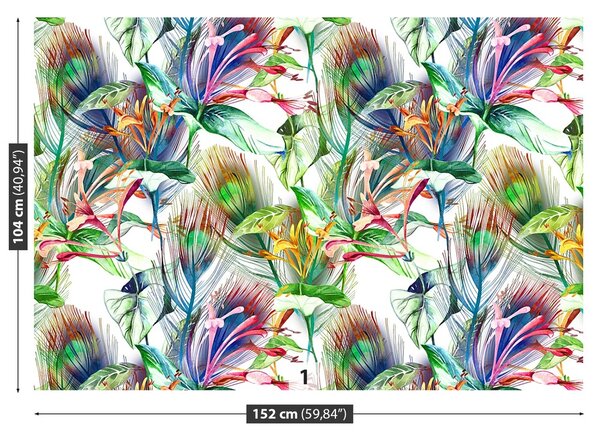 Fototapeta Vliesová Tropické kvety 152x104 cm