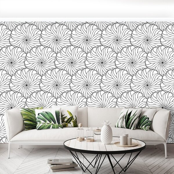 Fototapeta Vliesová Vzorka v kvetoch 250x104 cm
