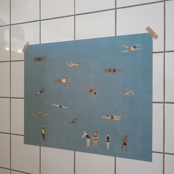 Plagát Swimmers 40 × 50 cm